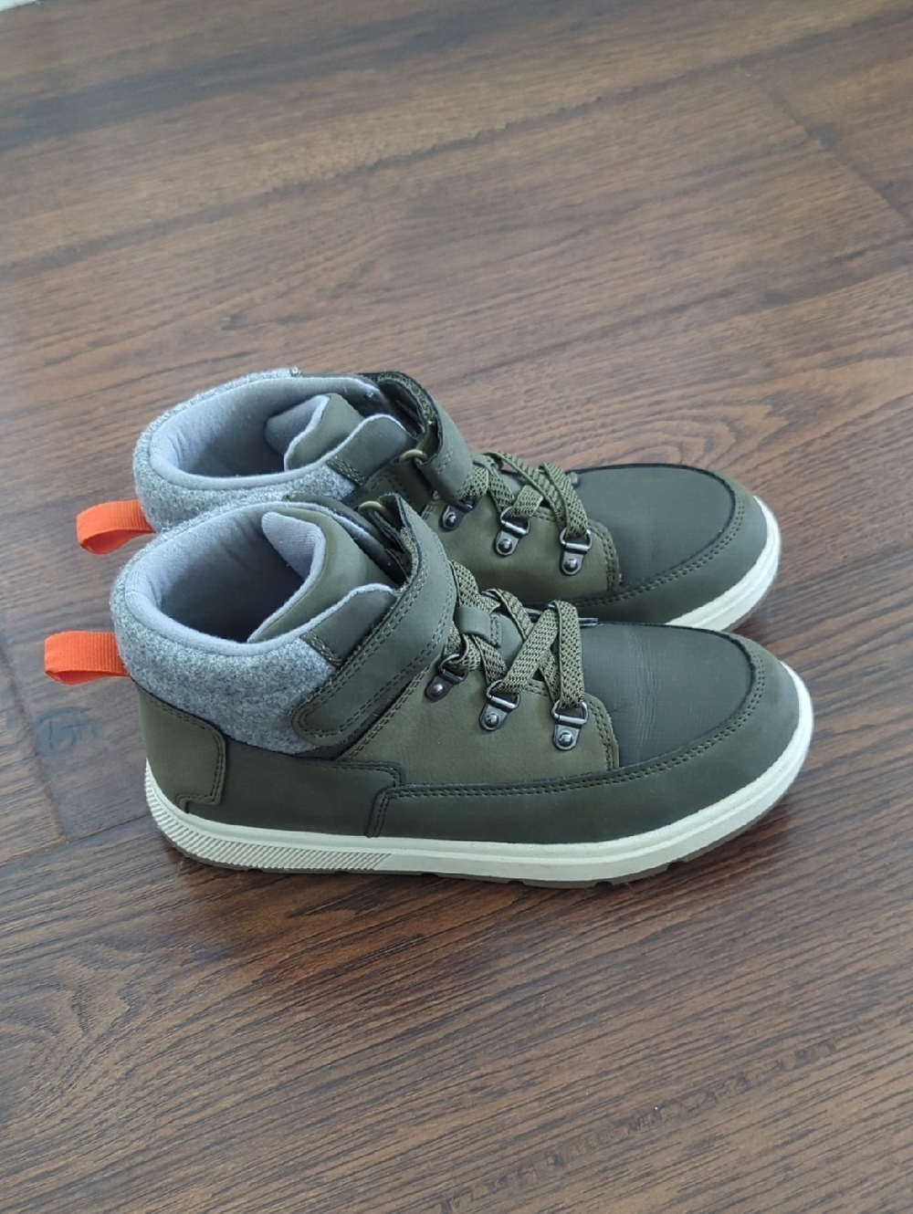 Cat & Jack Kids' Kendrick Sneakers Boots Mid Top Boots Green Size 3